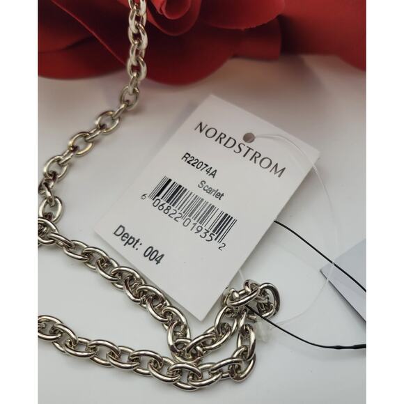 Sondra Roberts Red Evening Flower Purse/Clutch Chain Strap Rhinestone Closure - Picture 6 of 16